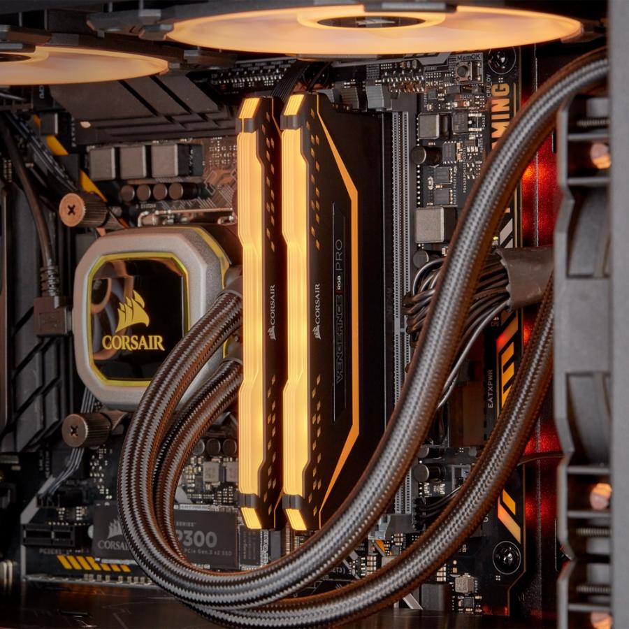 Foto 8 pulgar | Memorias RAM DDR4 Corsair Vengeance RGB Pro TUF 3200MHz 16GB PC4-25600 Kit 2x8 Negras