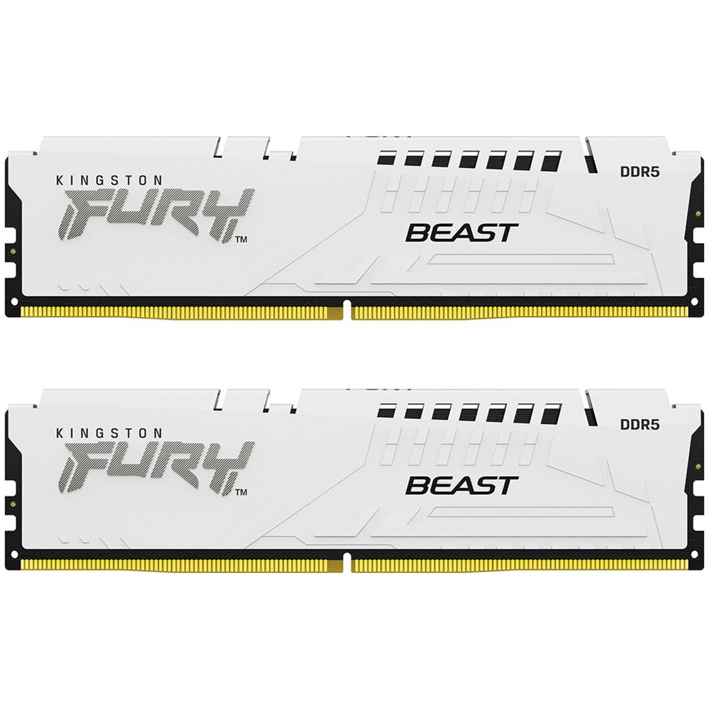 Foto 2 pulgar | Memoria RAM DDR5 64 GB 5600mt/s Kingston Fury Beast 2x32 GB Blanco