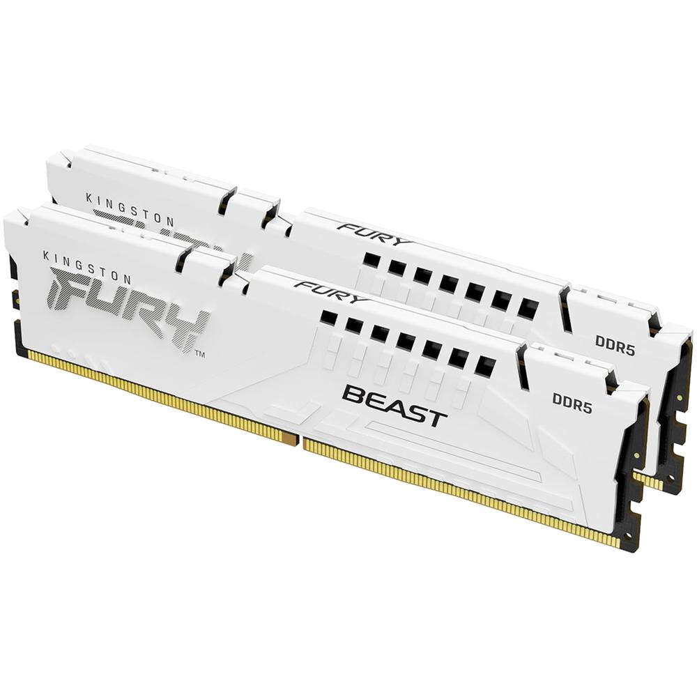 Foto 5 pulgar | Memoria RAM DDR5 64 GB 5600mt/s Kingston Fury Beast 2x32 GB Blanco