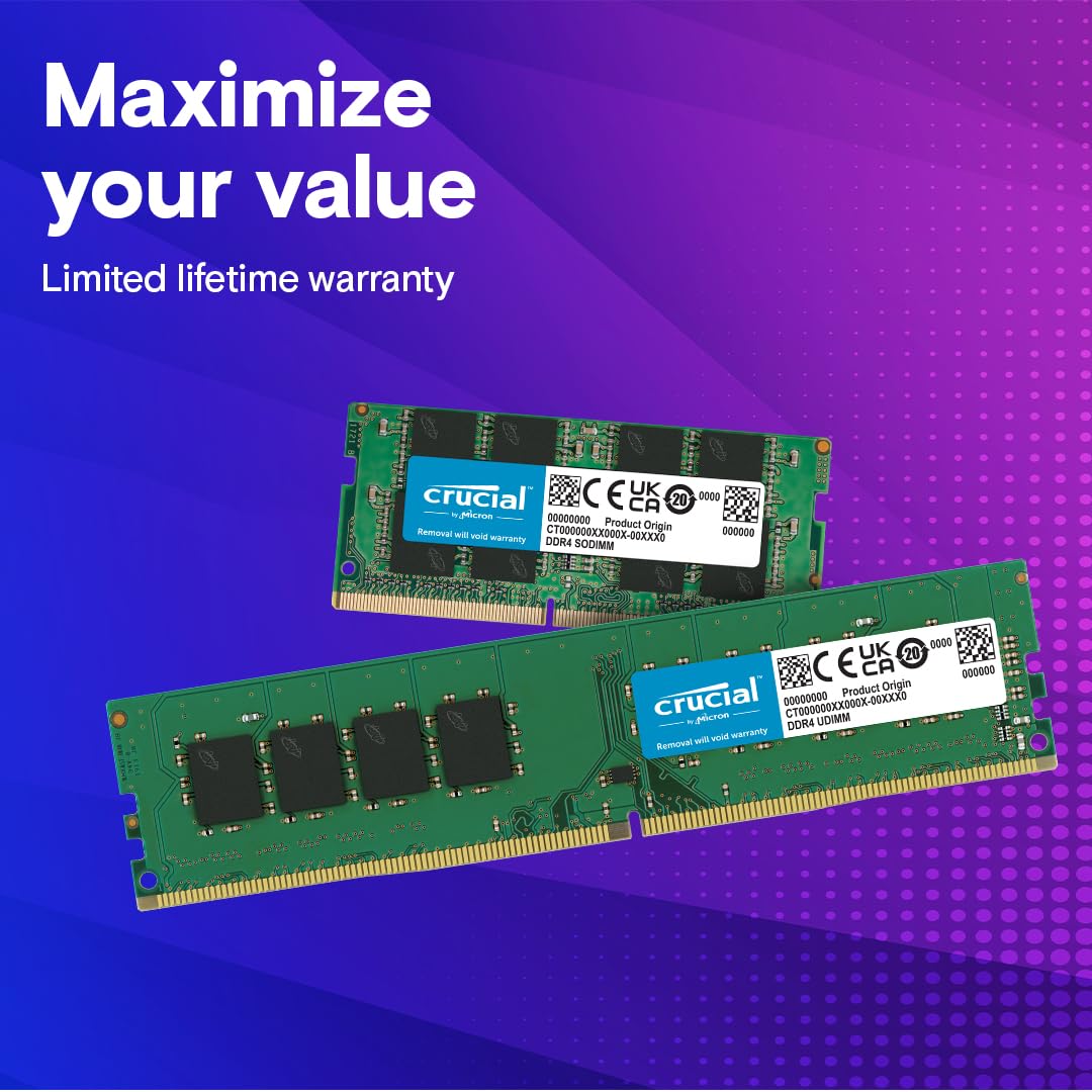 Foto 6 | Computadora Portátil Ram Crucial De 32 Gb (2 X 16 Gb), Ddr4, 3200 Mhz, Cl22 - Venta Internacional.