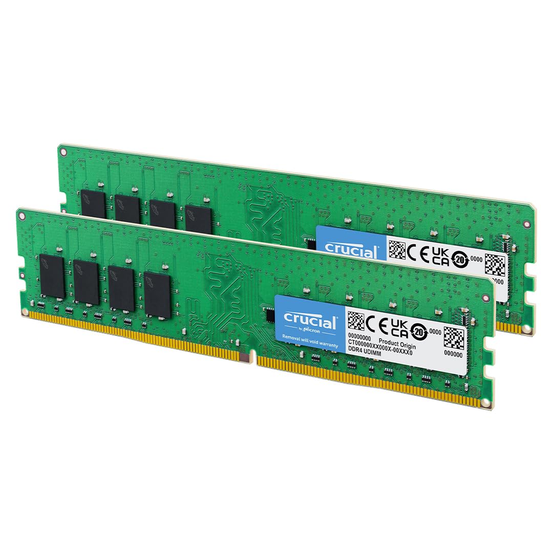 Memoria Ram Crucial 32 Gb 2 X 16 Gb Ddr4 3200 Mhz Cl22 Paquete de 2 - Venta Internacional