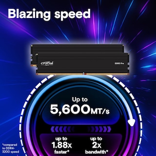 Foto 2 | Kit De Escritorio Ram Crucial Pro De 64 Gb (2 X 32 Gb) Ddr5 De 5600 Mhz - Venta Internacional.