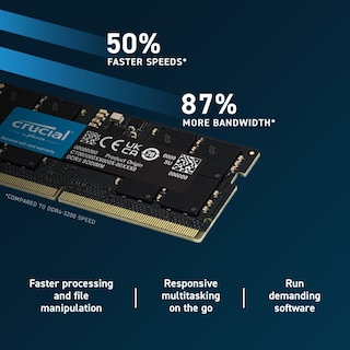 Foto 3 | Memory Crucial Ram, Kit De 64 Gb (2 X 32 Gb), Ddr5, 4800 Mhz, Cl40, Portátil - Venta Internacional.