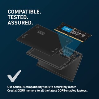 Foto 5 | Memory Crucial Ram, Kit De 64 Gb (2 X 32 Gb), Ddr5, 4800 Mhz, Cl40, Portátil - Venta Internacional.