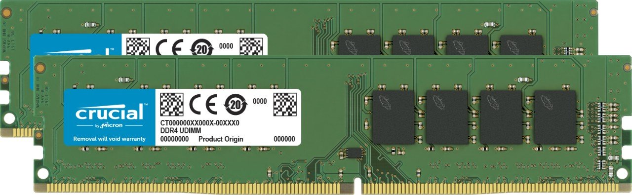Foto 2 pulgar | Kit De Escritorio Ram Crucial De 32 Gb (2 X 16 Gb) Ddr4 2666 Mhz Cl19 - Venta Internacional.