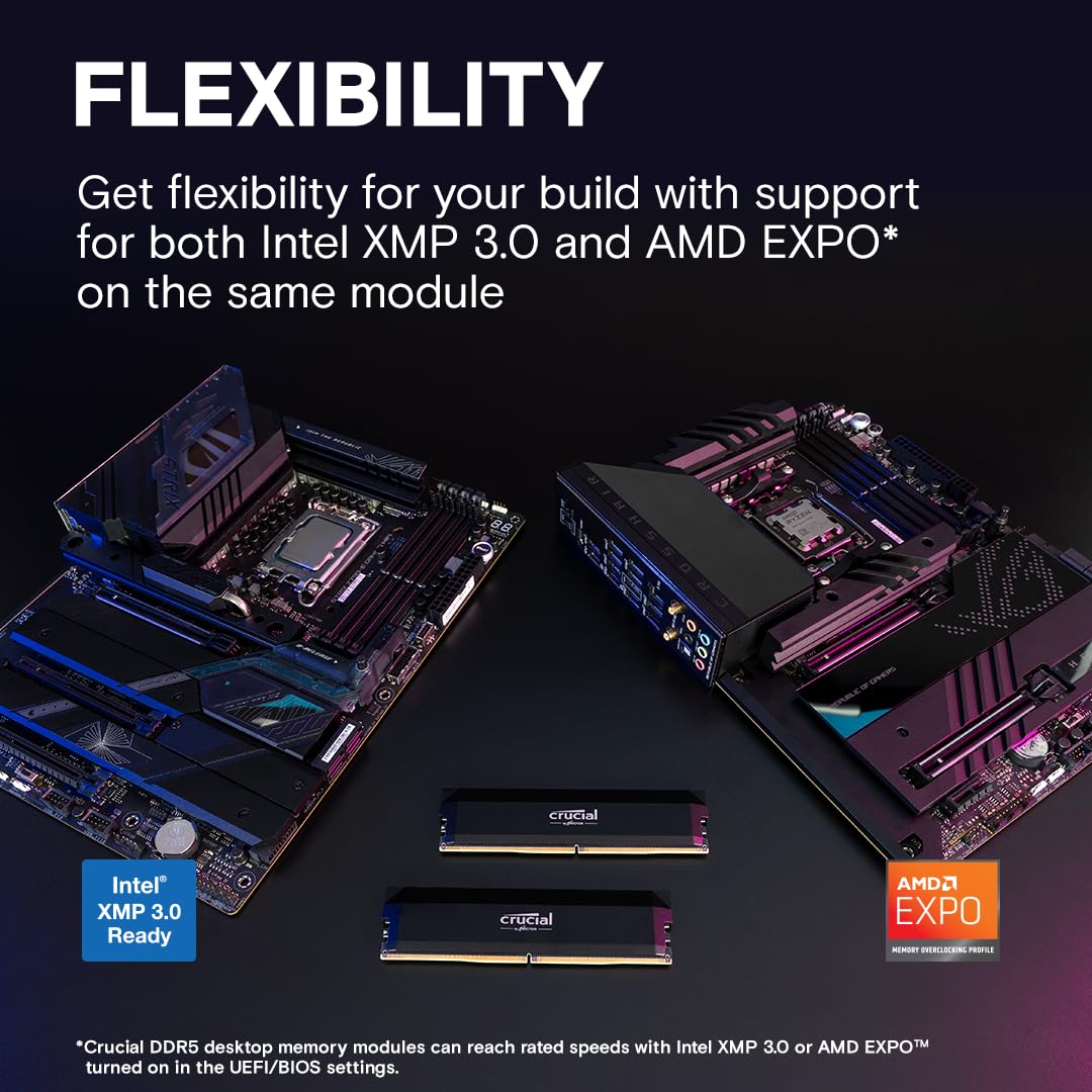 Foto 4 pulgar | Kit Ram Crucial Pro Ddr5 De 32 Gb (2 X 16 Gb), 6000 Mhz, Cl36, Negro - Venta Internacional.