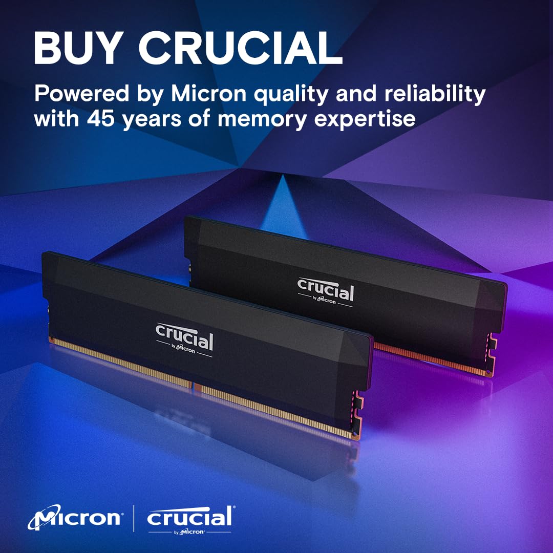 Foto 7 pulgar | Kit Ram Crucial Pro Ddr5 De 32 Gb (2 X 16 Gb), 6000 Mhz, Cl36, Negro - Venta Internacional.