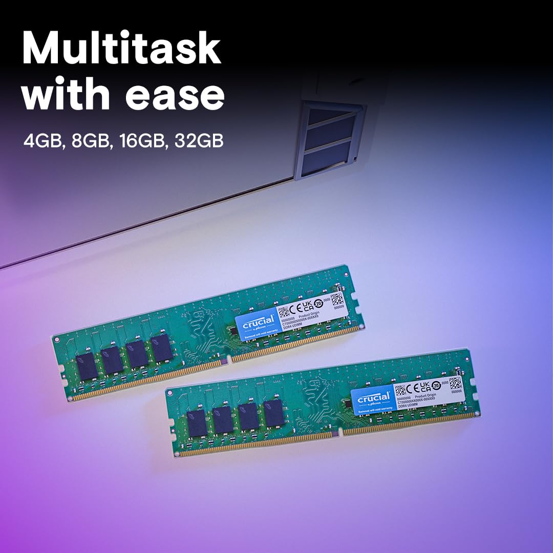 Foto 4 | Memoria De Escritorio Ram Crucial De 4 Gb Ddr4 2666 Mhz Cl19 Ct4g4dfs8266 - Venta Internacional.