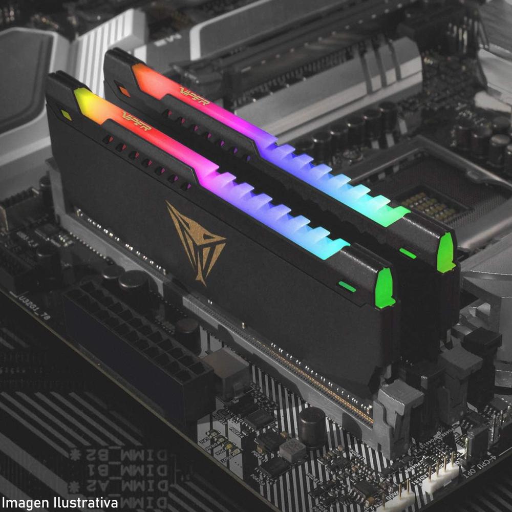 Foto 5 pulgar | Memoria Ram Ddr4 16gb 3600mt/s Patriot Viper Steel Rgb 1x16gb Gris