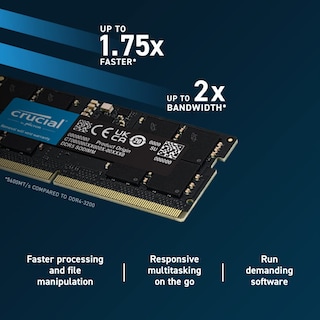 Foto 3 | Kit de Memoria Ram Crucial de 16 Gb para Portátil Ddr5 De 5600 Mhz - Venta Internacional