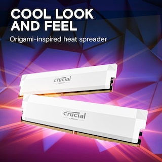 Foto 5 | Kit Ddr5 Ram Crucial Pro De 32 Gb (2 X 16 Gb) Cl36 De 6000 Mhz, Color Blanco - Venta Internacional.