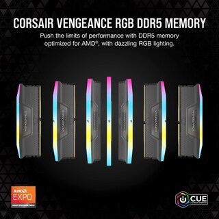 Foto 2 | Memoria De Ordenador Corsair Vengeance Rgb Ddr5 64 Gb (2 X 32 Gb) - Venta Internacional.