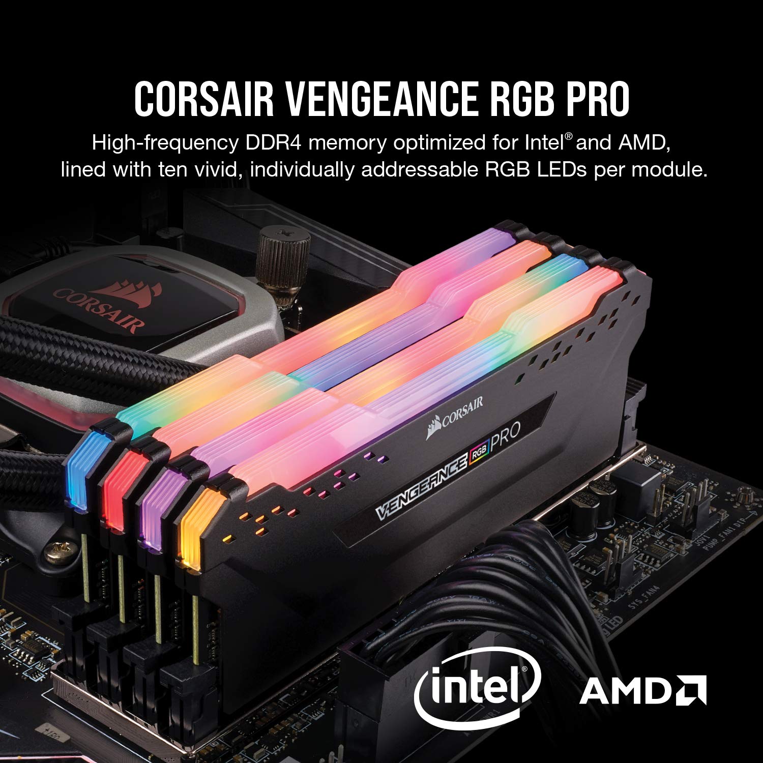 Foto 3 pulgar | Memoria Para Ordenador Corsair Vengeance Rgb Pro Ddr4 De 16 Gb (2 X 8 Gb) - Venta Internacional.