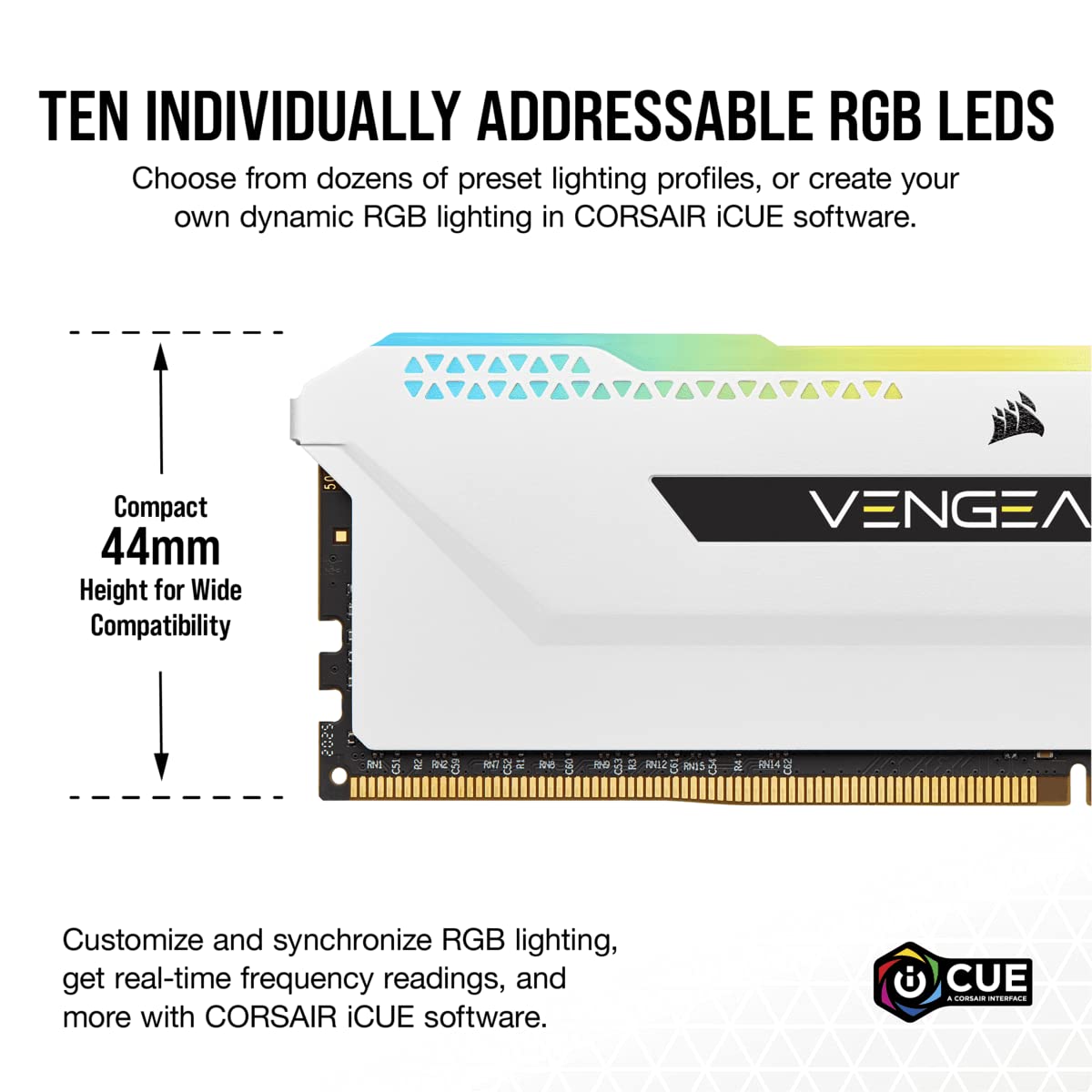 Foto 6 pulgar | Memoria Para Ordenador Corsair Vengeance Rgb Pro Sl Ddr4 32 Gb (2 X 16 Gb) - Venta Internacional.
