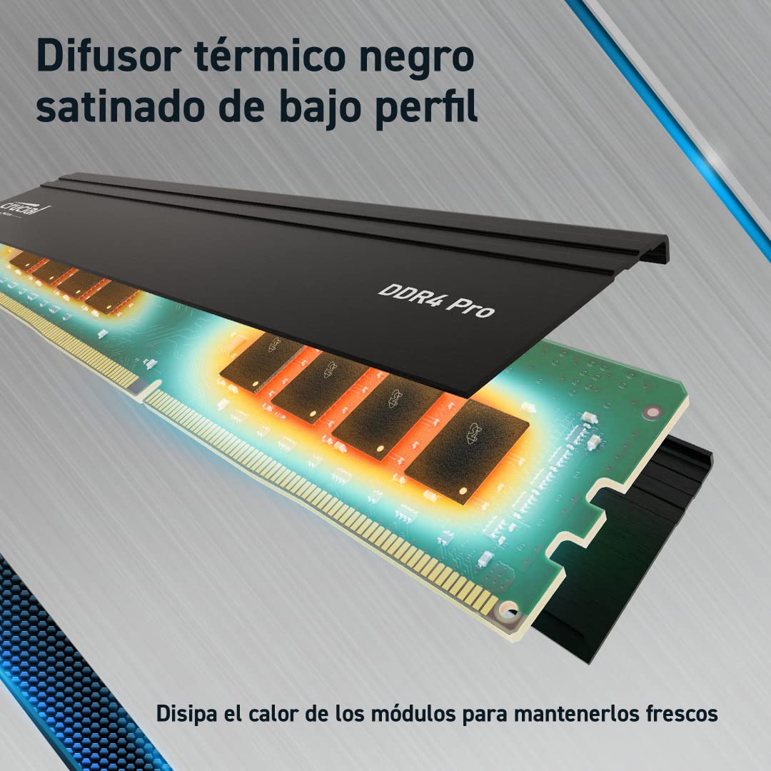 Foto 5 pulgar | Memoria Ram Crucial Pro de 16 Gb Ddr4 de 3200 Mhz 2 Piezas - Venta Internacional