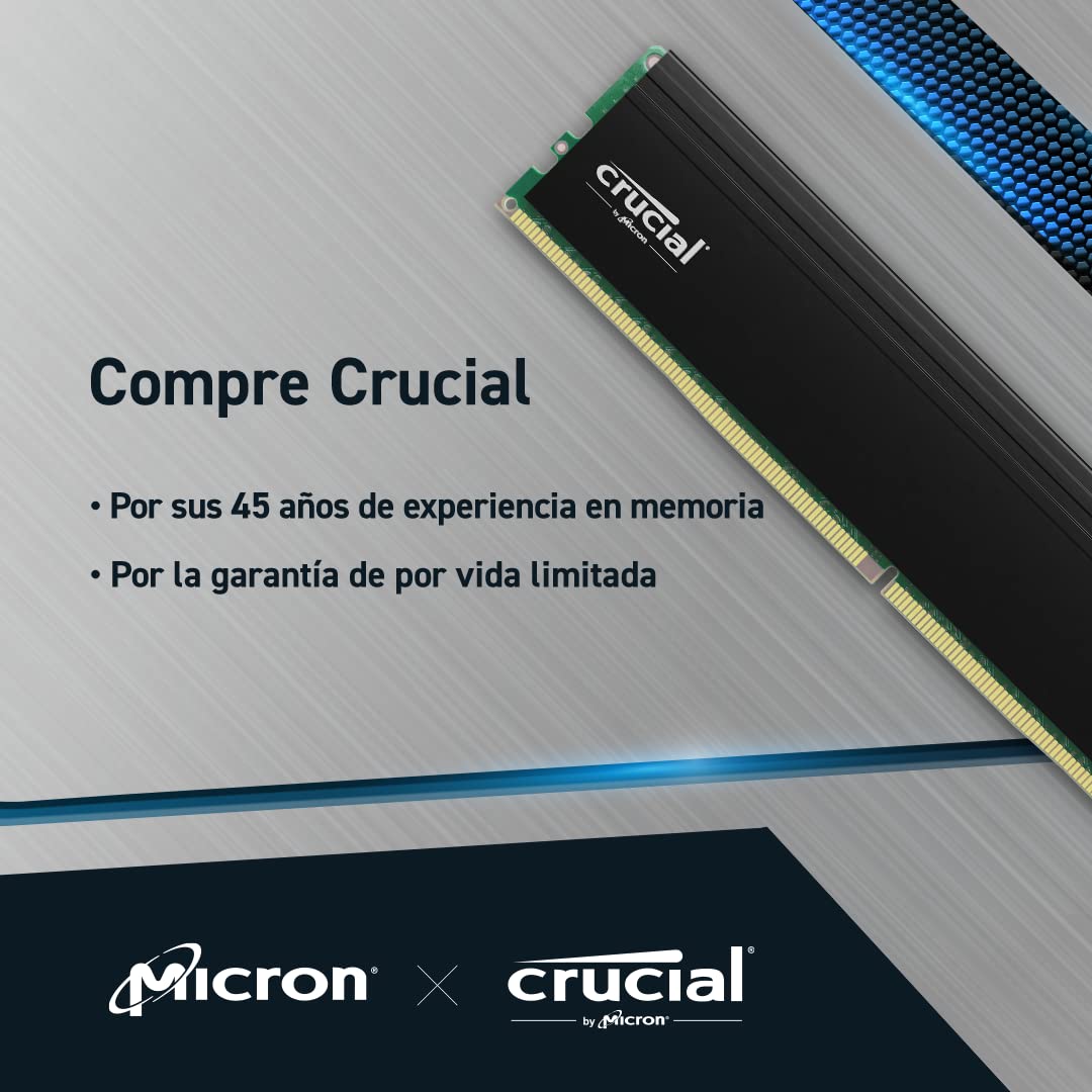 Foto 7 pulgar | Memoria Ram Crucial Pro de 16 Gb Ddr4 de 3200 Mhz 2 Piezas - Venta Internacional