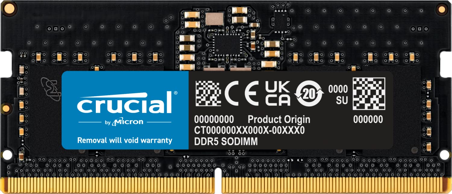 Foto 1 | Memoria Ram Crucial Ct8g48c40s5 para Portátil Ddr5 4800 Mhz Cl40 de 8 Gb - Venta Internacional