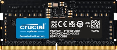Foto 1 | Memoria Ram Crucial Ct8g48c40s5 para Portátil Ddr5 4800 Mhz Cl40 de 8 Gb - Venta Internacional