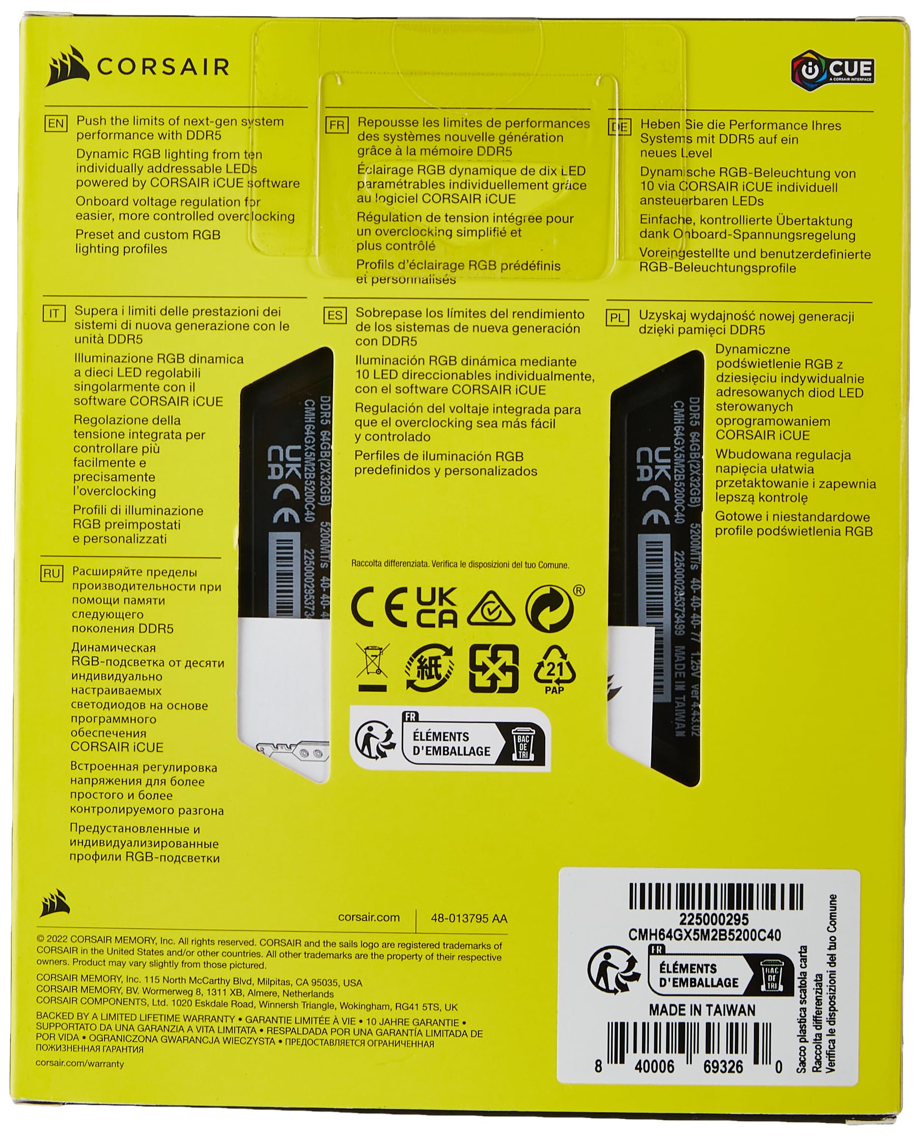 Foto 7 pulgar | Ram Corsair Vengeance Rgb Ddr5 64 Gb (2 X 32 Gb) Cl40 A 5200 Mhz - Venta Internacional.
