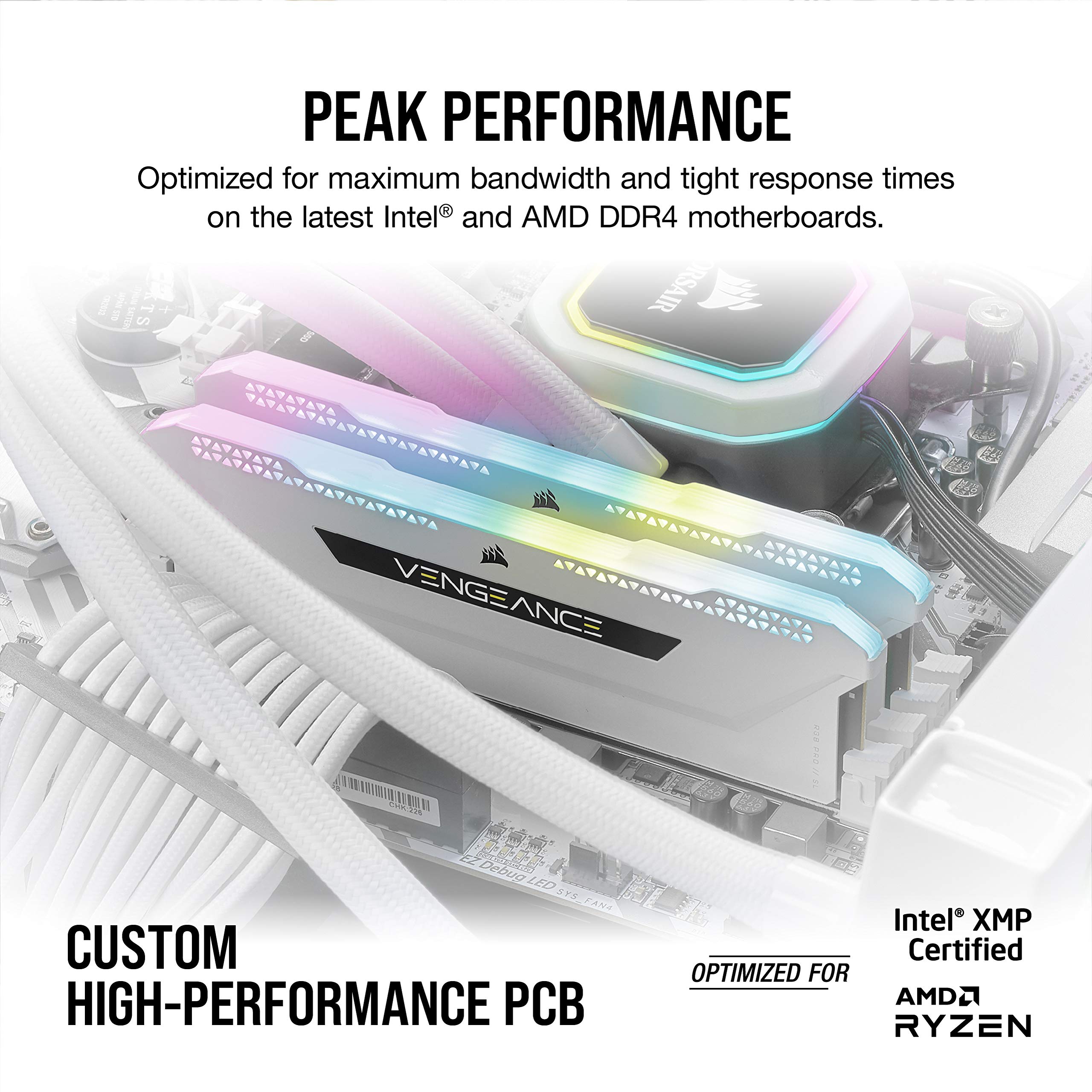 Foto 4 | Memoria Corsair Vengeance Rgb Pro Sl Ddr4 3200 De 16 Gb (2 X 8 Gb) - Venta Internacional.