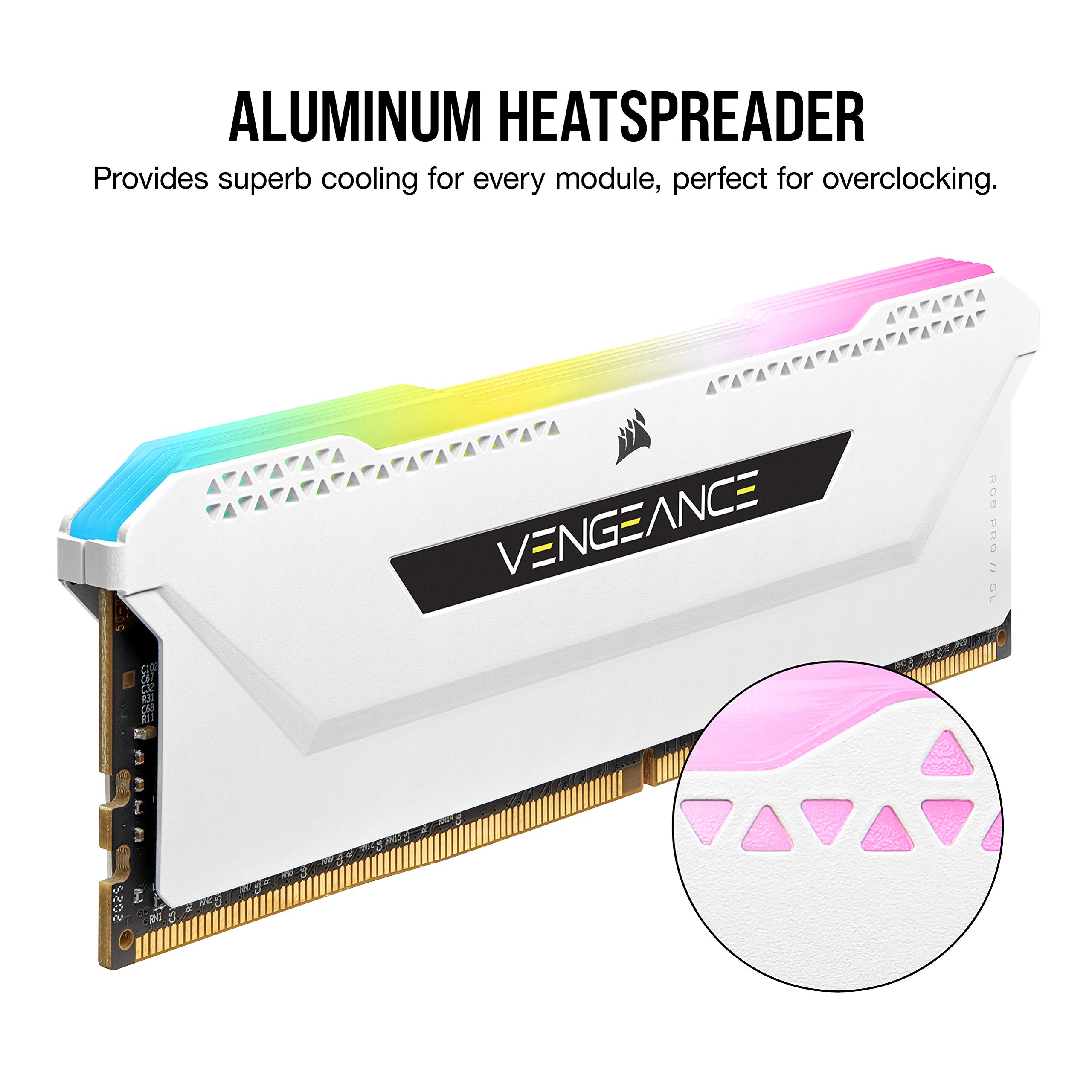 Foto 6 pulgar | Memoria Corsair Vengeance Rgb Pro Sl Ddr4 3200 De 16 Gb (2 X 8 Gb) - Venta Internacional.