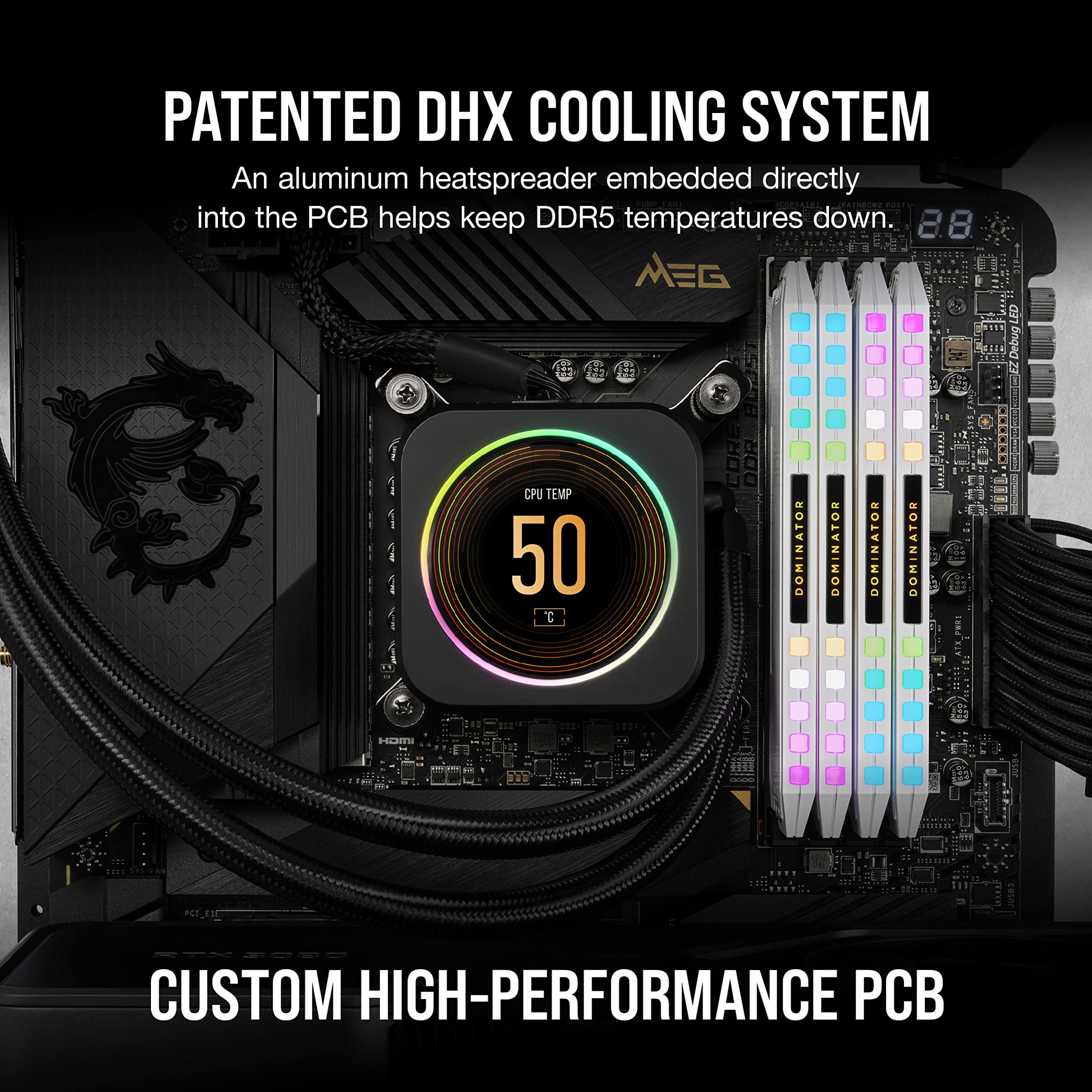 Foto 6 pulgar | Ram Ddr5 Corsair Dominator Platinum Rgb 64 Gb (2 X 32 Gb) 5600 Mhz - Venta Internacional.