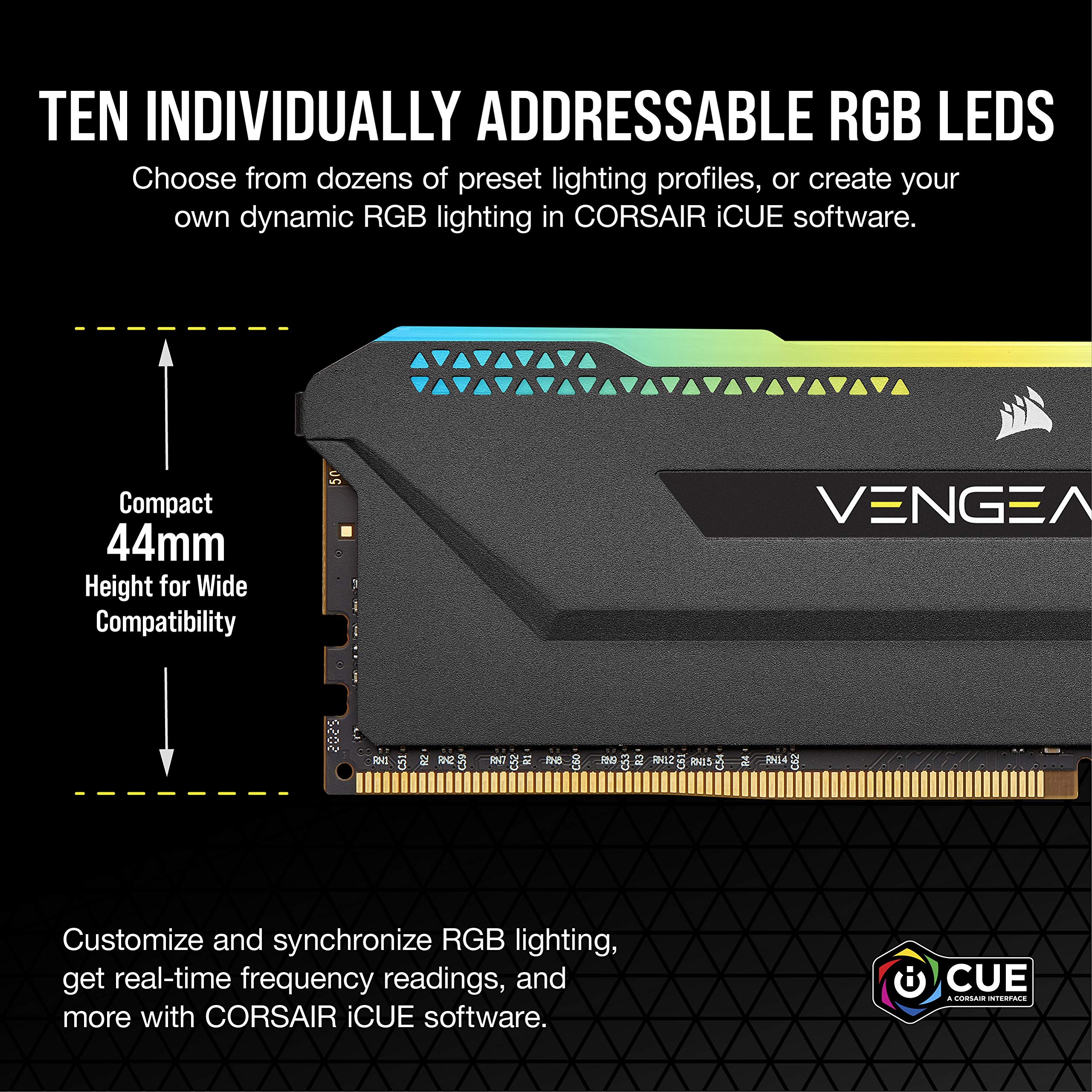 Foto 4 pulgar | Memoria Corsair Vengeance Rgb Pro Sl Ddr4 3600 De 32 Gb (2 X 16 Gb) - Venta Internacional.