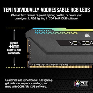 Foto 3 | Memoria Corsair Vengeance Rgb Pro Sl Ddr4 3600 De 32 Gb (2 X 16 Gb) - Venta Internacional.