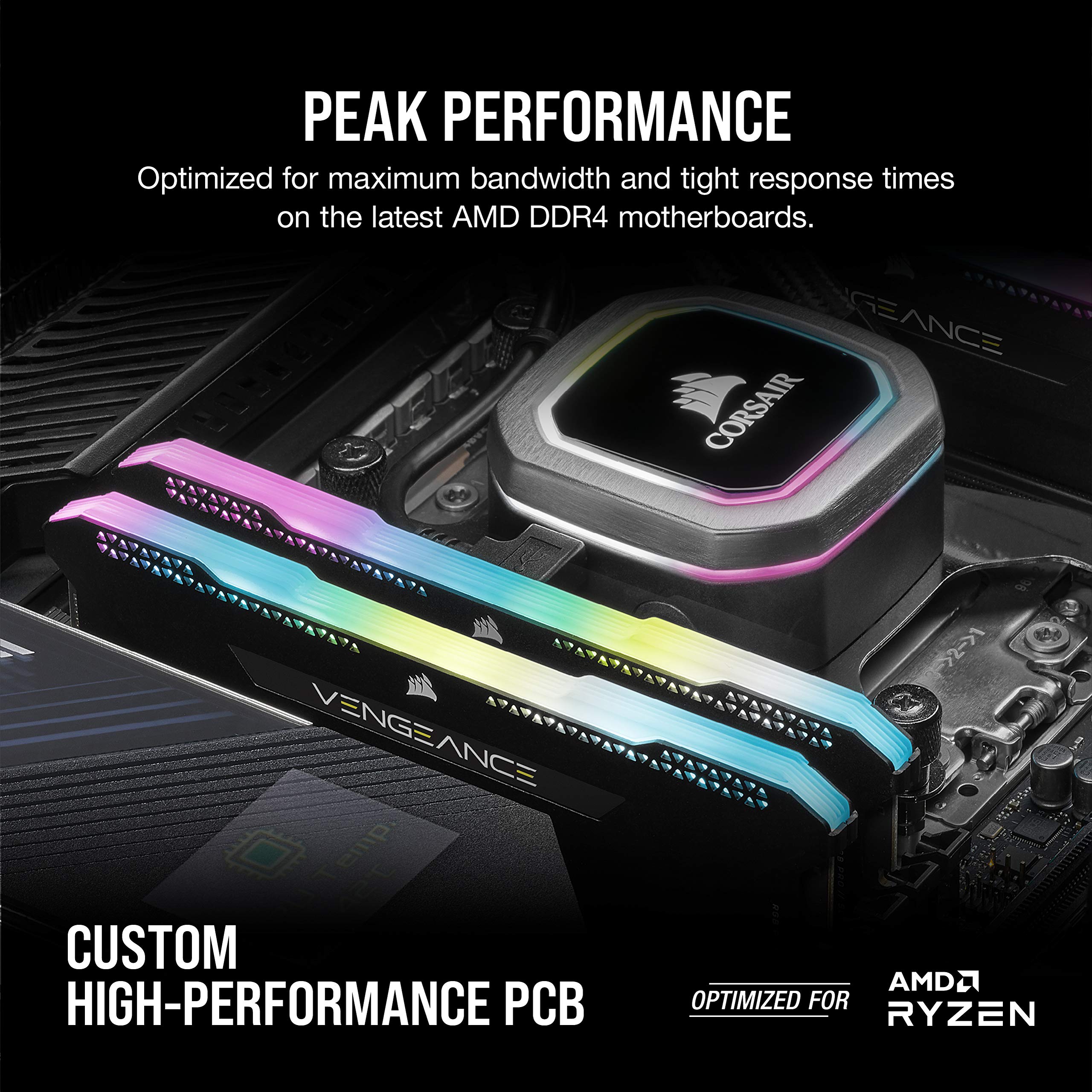 Foto 5 pulgar | Memoria Corsair Vengeance Rgb Pro Sl Ddr4 3600 De 32 Gb (2 X 16 Gb) - Venta Internacional.