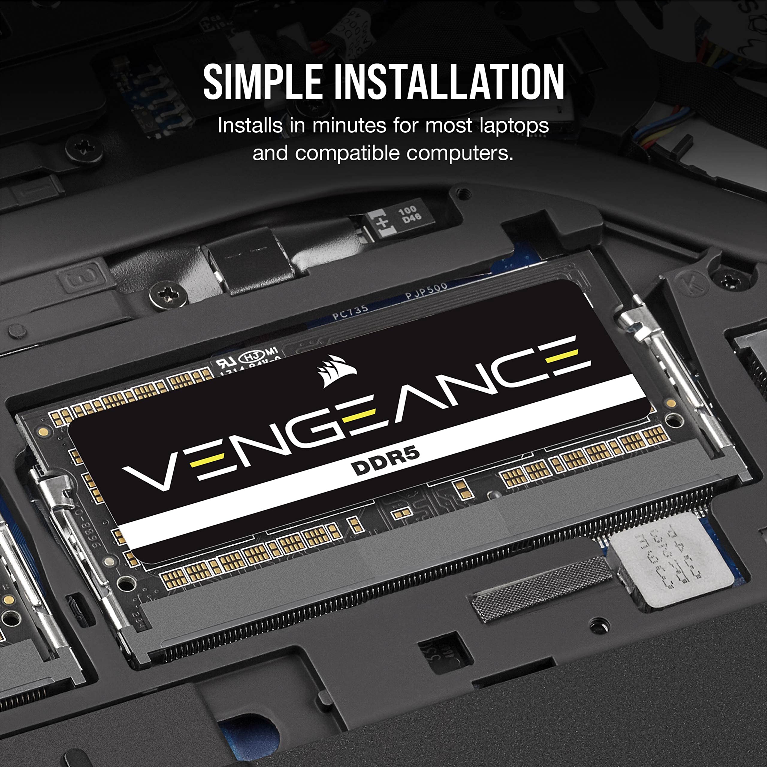 Foto 5 pulgar | Memoria Ram Corsair Vengeance 32 Gb Ddr5 4800 Mhz Sodimm - Venta Internacional.