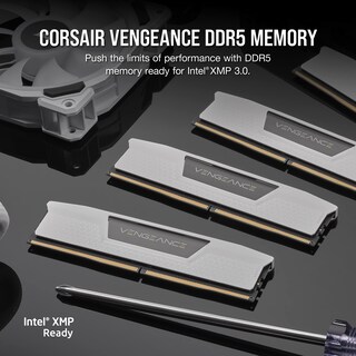 Foto 2 | Ram Corsair Vengeance Ddr5 32 Gb (2 X 16 Gb) Cl36 A 6000 Mhz, Color Blanco - Venta Internacional.