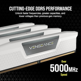 Foto 3 | Ram Corsair Vengeance Ddr5 32 Gb (2 X 16 Gb) Cl36 A 6000 Mhz, Color Blanco - Venta Internacional.