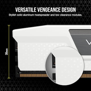 Foto 5 | Ram Corsair Vengeance Ddr5 32 Gb (2 X 16 Gb) Cl36 A 6000 Mhz, Color Blanco - Venta Internacional.