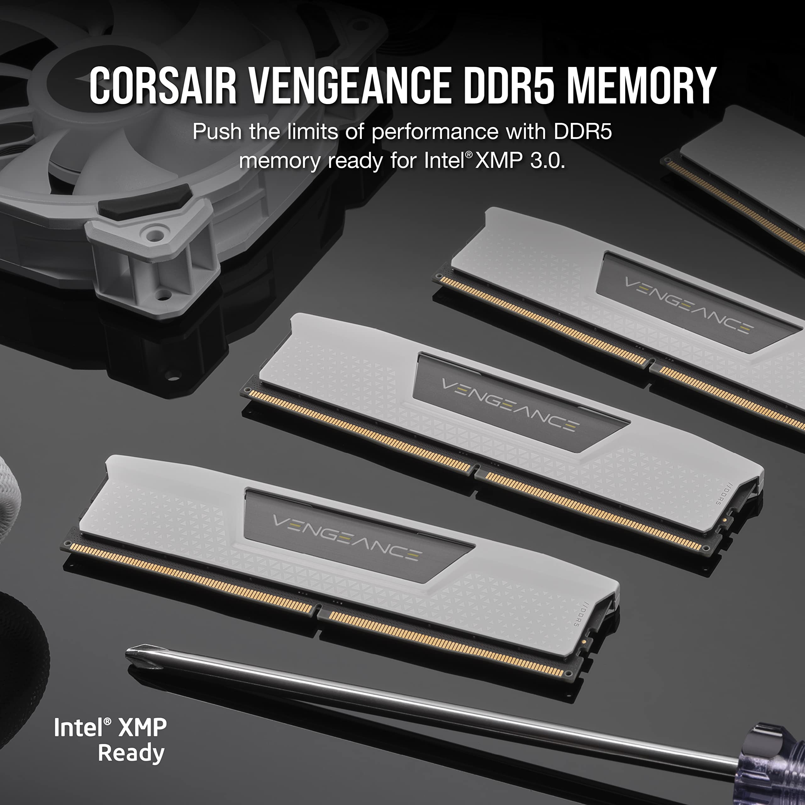 Foto 3 pulgar | Ram Corsair Vengeance Ddr5 32 Gb (2 X 16 Gb), 5600 Mhz, Cl40, Color Blanco - Venta Internacional.