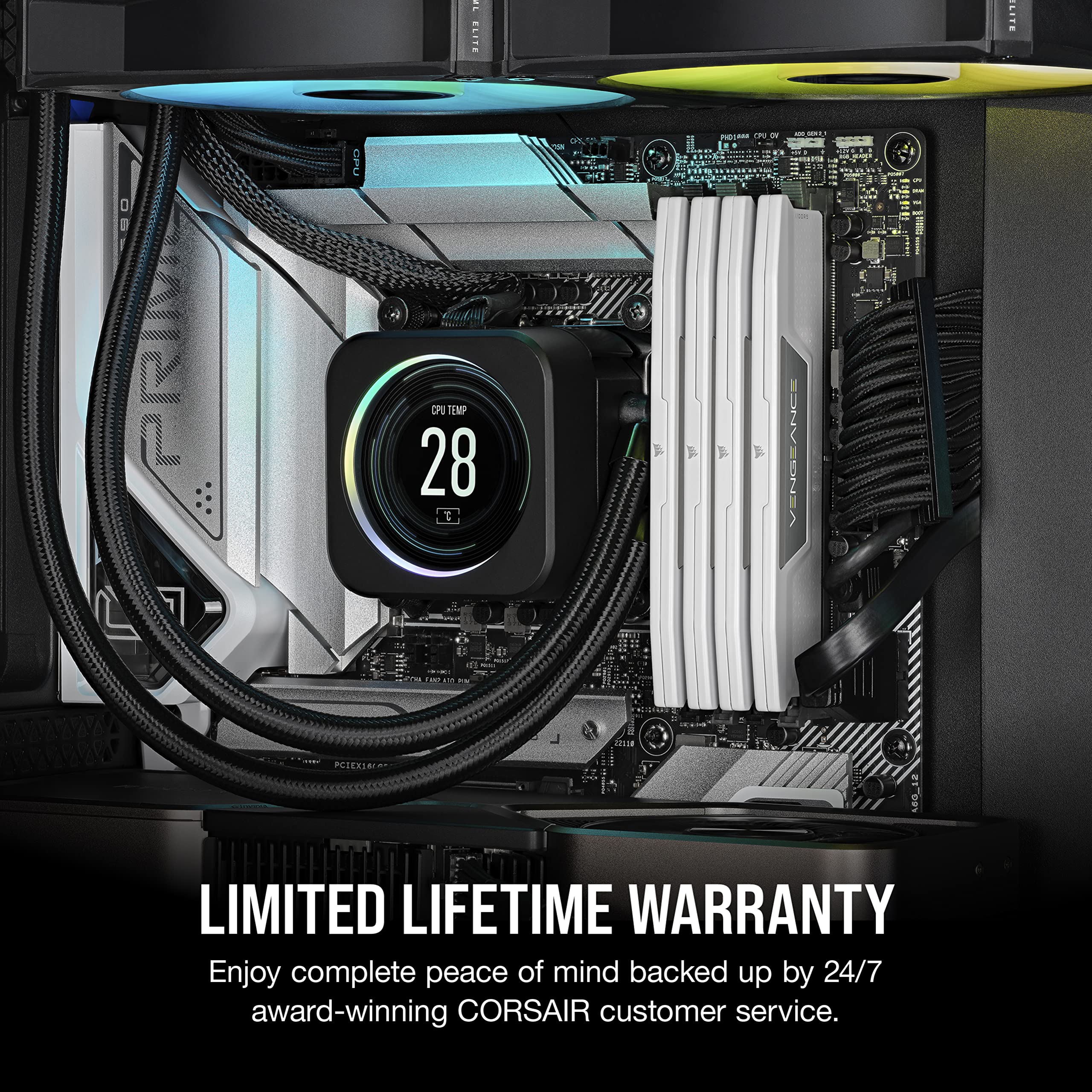 Foto 7 pulgar | Ram Corsair Vengeance Ddr5 32 Gb (2 X 16 Gb), 5600 Mhz, Cl40, Color Blanco - Venta Internacional.