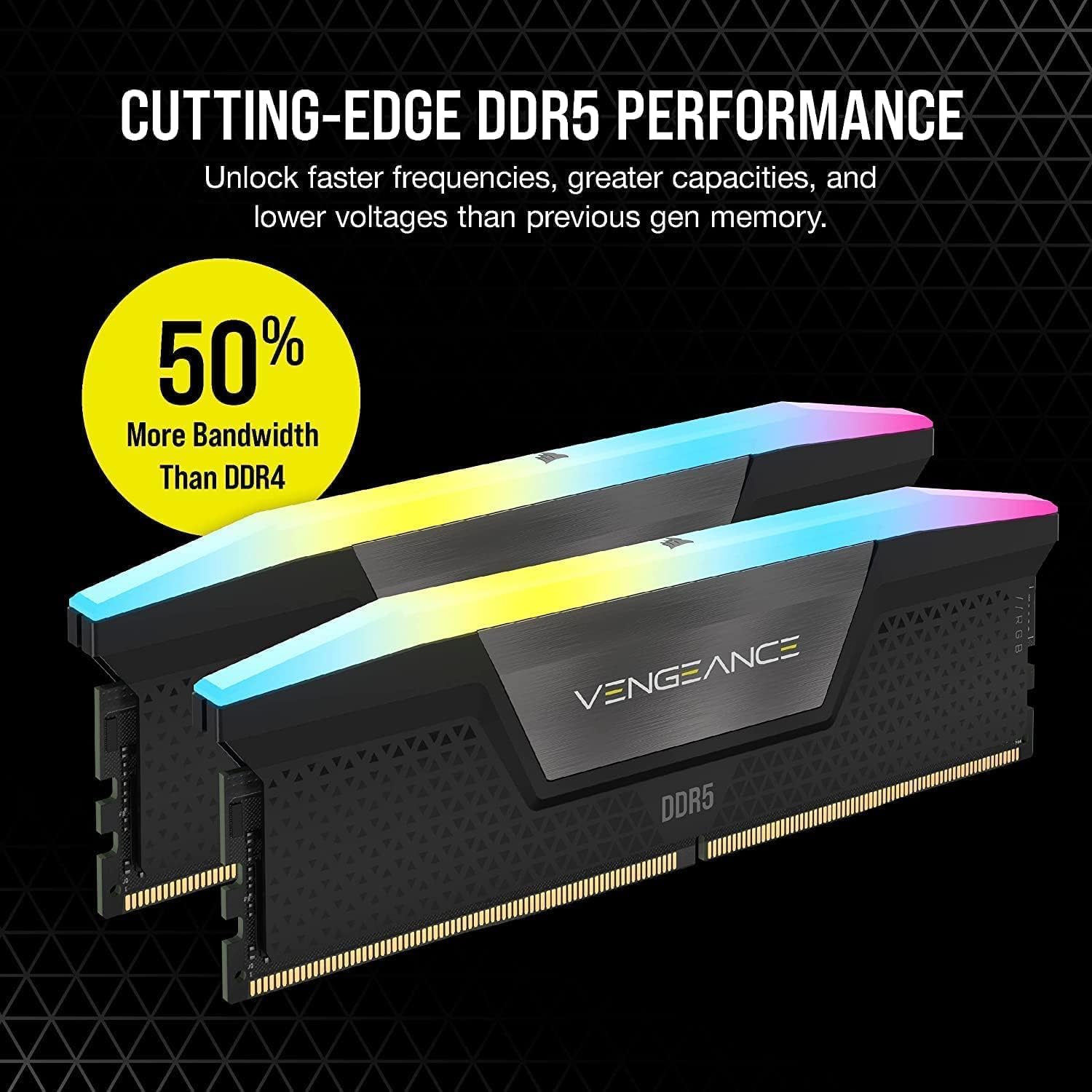 Foto 4 pulgar | Ram Corsair Vengeance Rgb Ddr5 32 Gb (2 X 16 Gb) 6200 Mhz Cl36 - Venta Internacional.