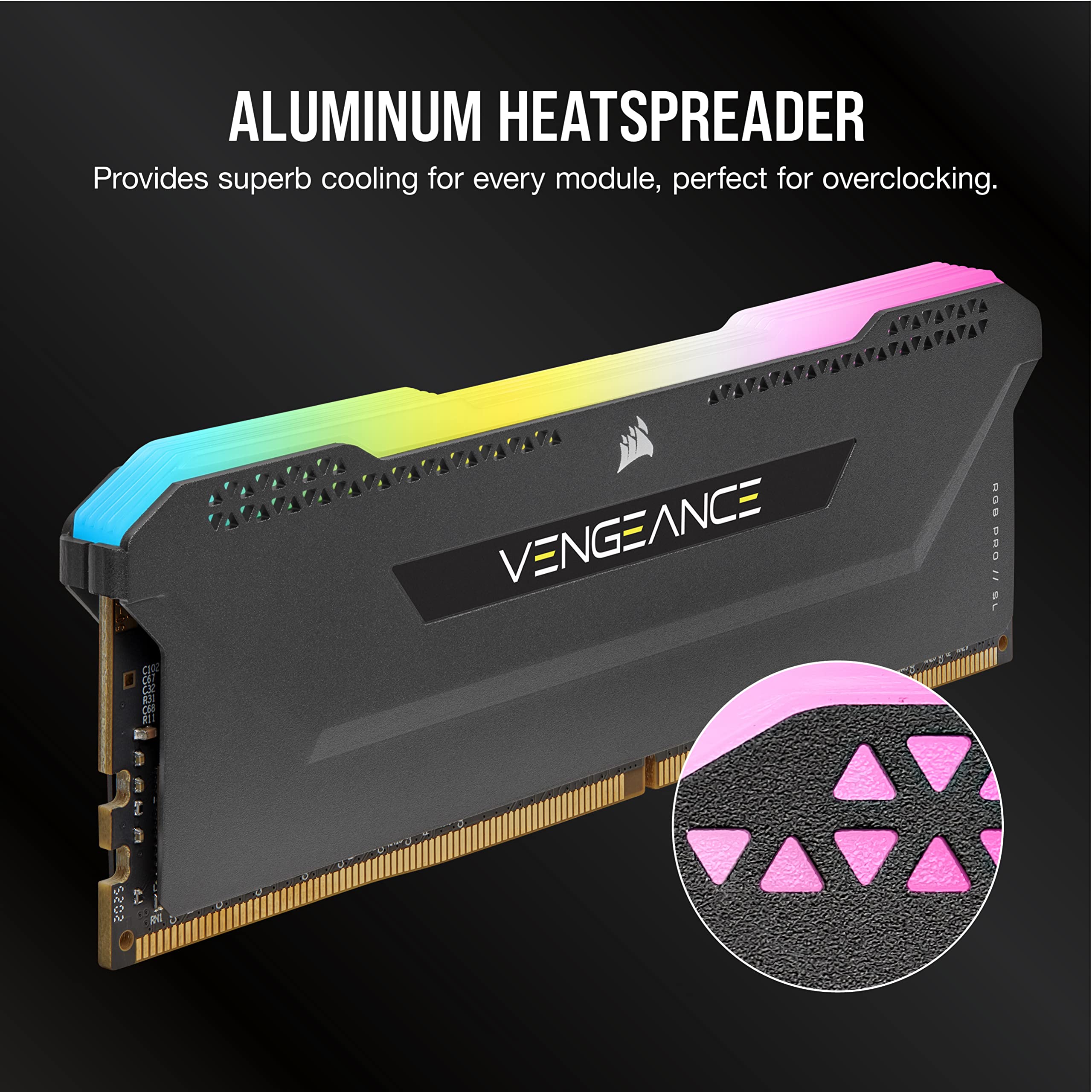 Foto 6 pulgar | Memoria Corsair Vengeance Rgb Pro Sl Ddr4 De 64 Gb (2 X 32 Gb), 3600 Mhz - Venta Internacional.