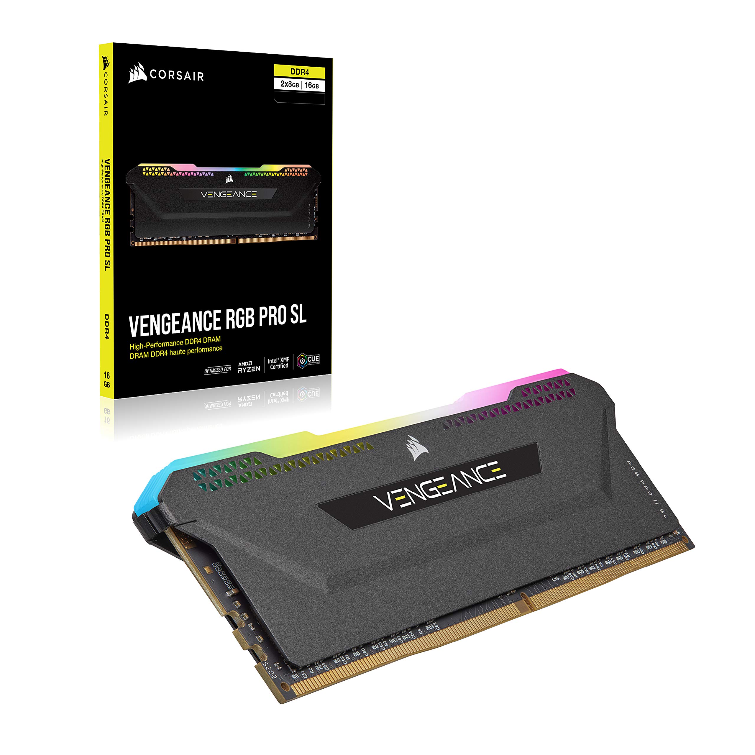 Foto 8 pulgar | Memoria Corsair Vengeance Rgb Pro Sl Ddr4 De 64 Gb (2 X 32 Gb), 3600 Mhz - Venta Internacional.