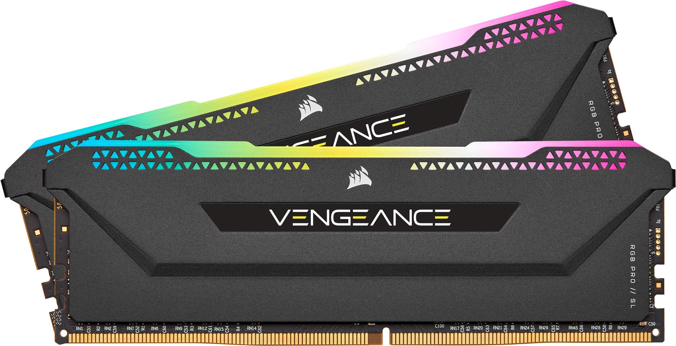 Foto 2 pulgar | Memoria Corsair Vengeance Rgb Pro Sl Ddr4 3200 De 32 Gb (2 X 16 Gb) - Venta Internacional.