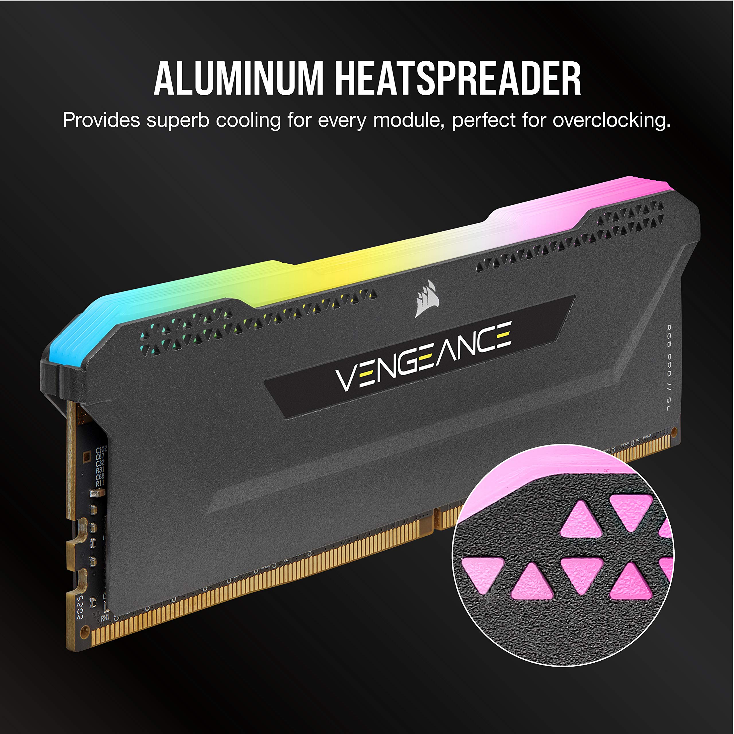 Foto 6 pulgar | Memoria Corsair Vengeance Rgb Pro Sl Ddr4 3200 De 32 Gb (2 X 16 Gb) - Venta Internacional.