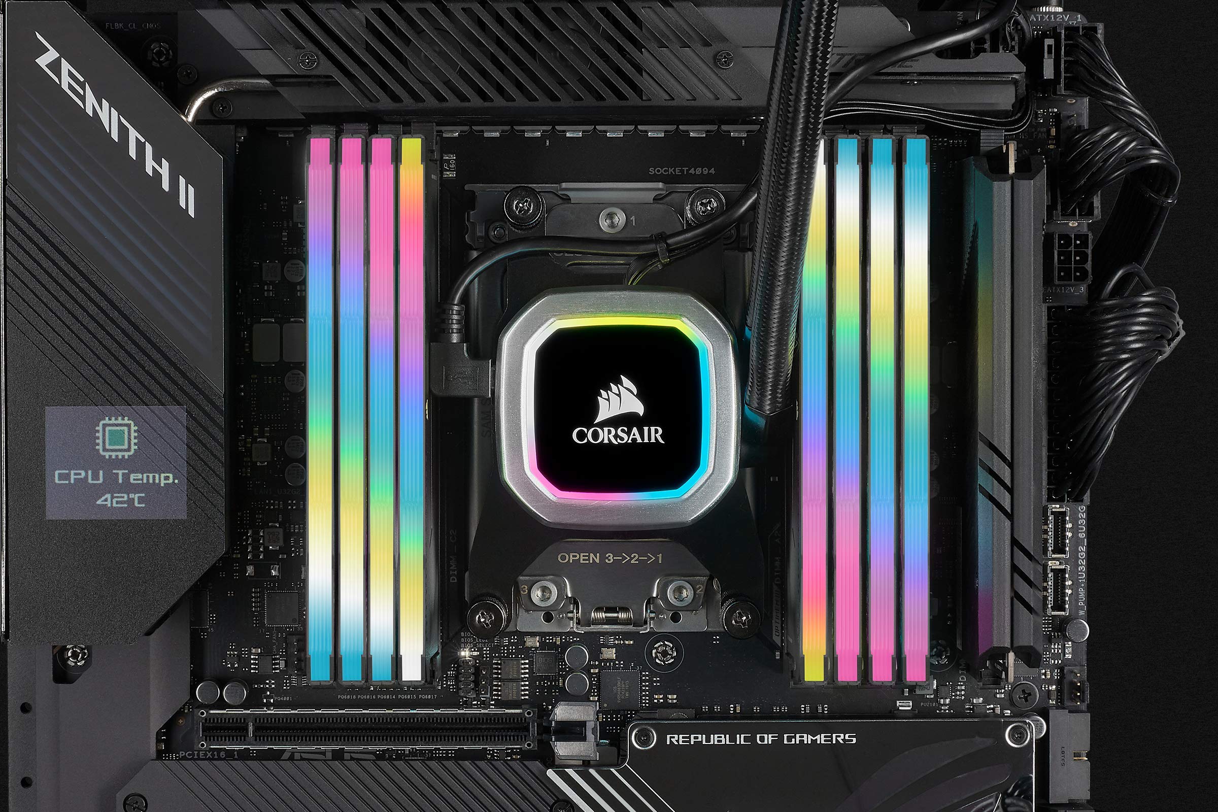 Foto 7 pulgar | Memoria De Escritorio Corsair Vengeance Rgb Pro Sl De 64 Gb (2 X 32 Gb) - Venta Internacional.