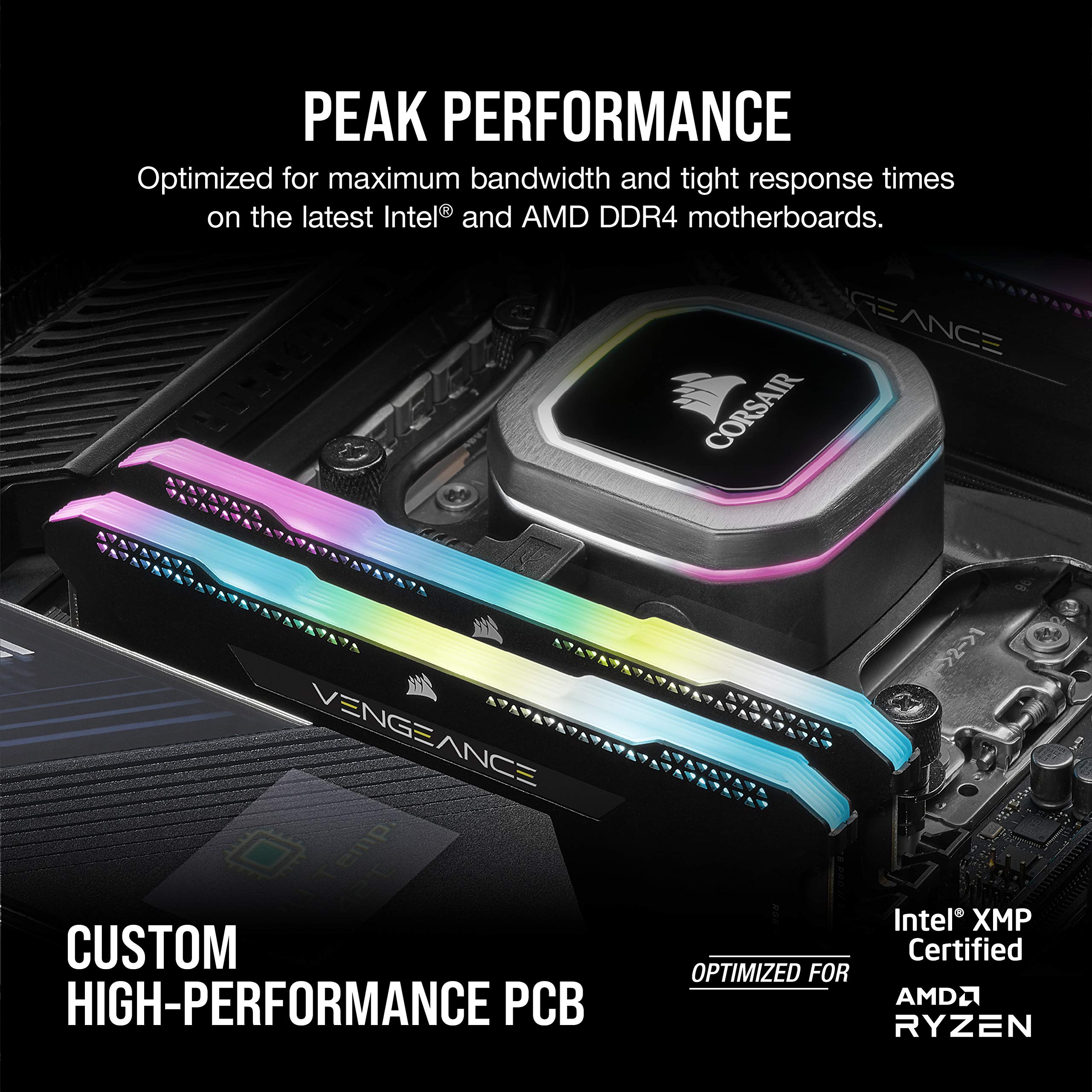 Foto 5 pulgar | Memoria Corsair Vengeance Rgb Pro Sl Ddr4 3200 De 32 Gb (2 X 16 Gb) - Venta Internacional.