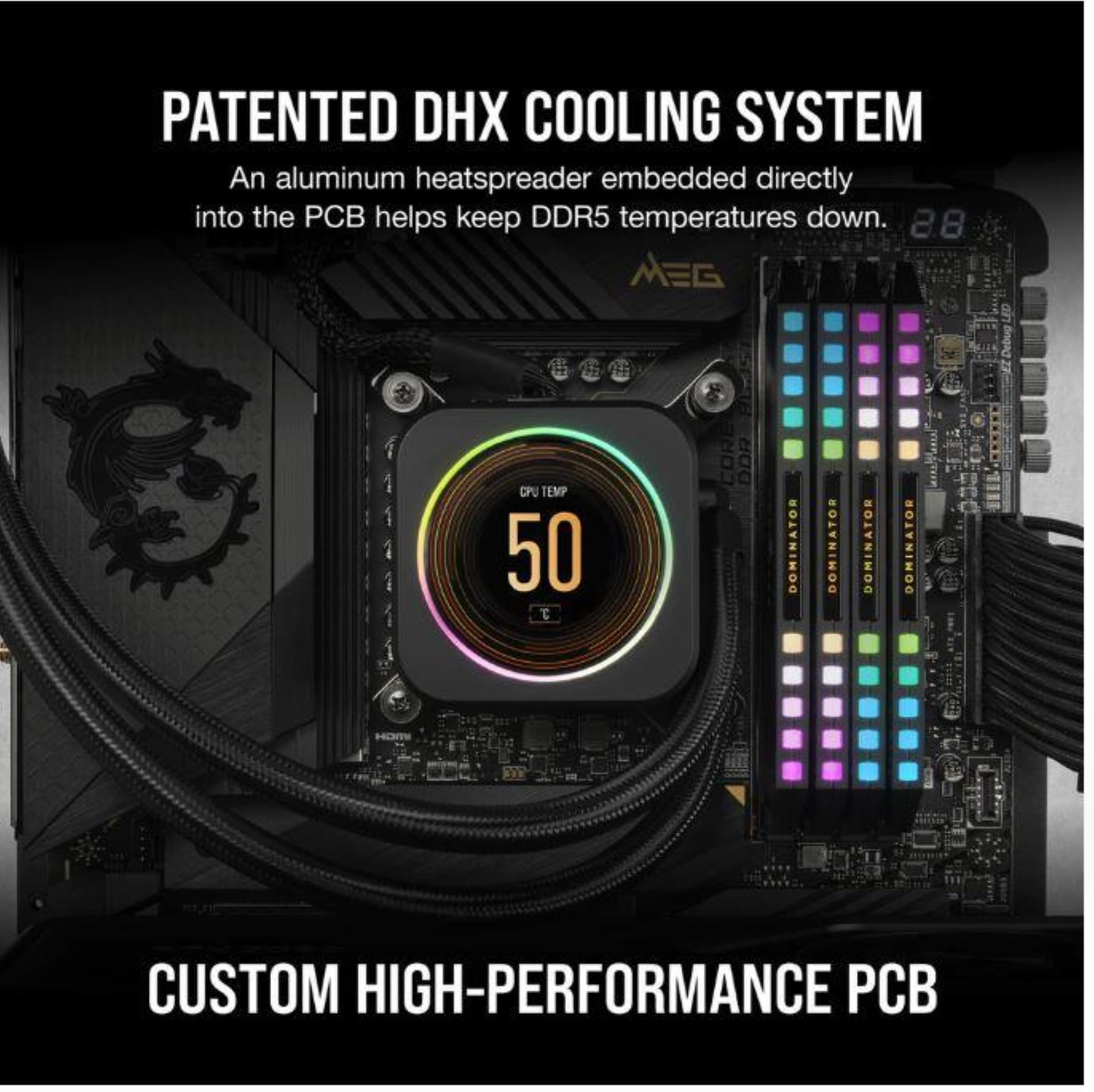 Foto 5 pulgar | Ram Corsair Dominator Platinum Rgb Ddr5 De 32 Gb (2 X 16 Gb) A 5200 Mhz - Venta Internacional.