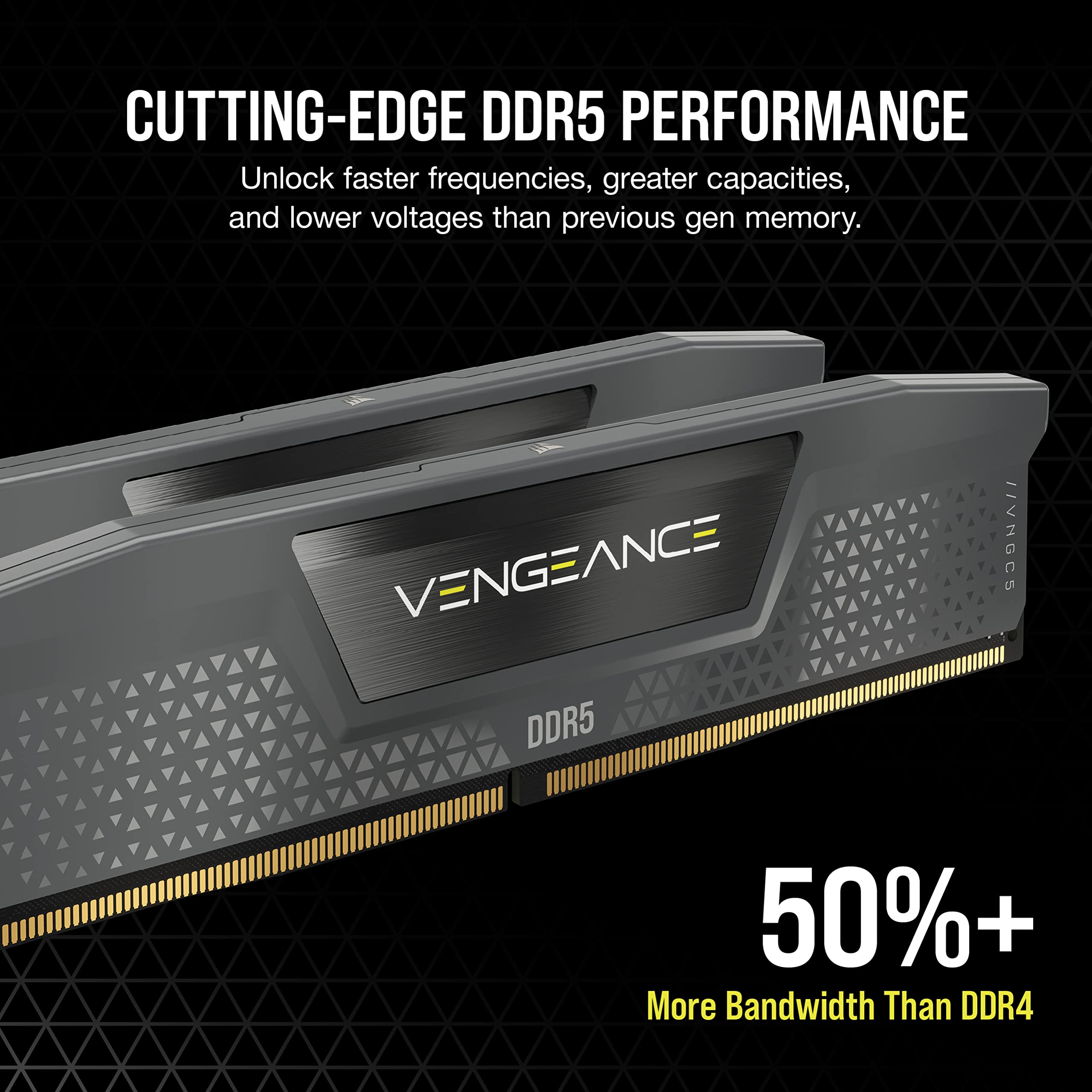 Foto 4 pulgar | Ram Ddr5 Corsair Vengeance 32 Gb (2 X 16 Gb) 5600 Mhz Cl40 Gris - Venta Internacional.