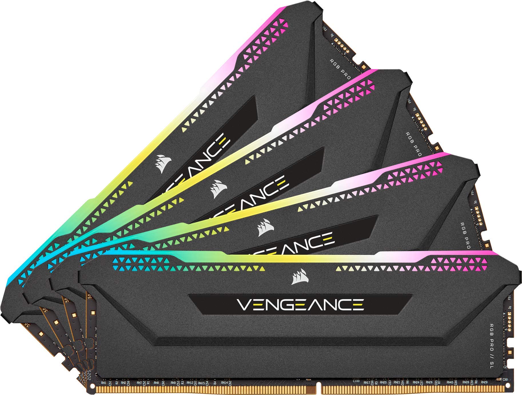 Foto 2 pulgar | Memoria Corsair Vengeance Rgb Pro Sl Ddr4 3200 De 32 Gb (4 X 8 Gb) - Venta Internacional.