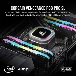 Foto 2 | Memoria Corsair Vengeance Rgb Pro Sl Ddr4 3200 De 32 Gb (4 X 8 Gb) - Venta Internacional.