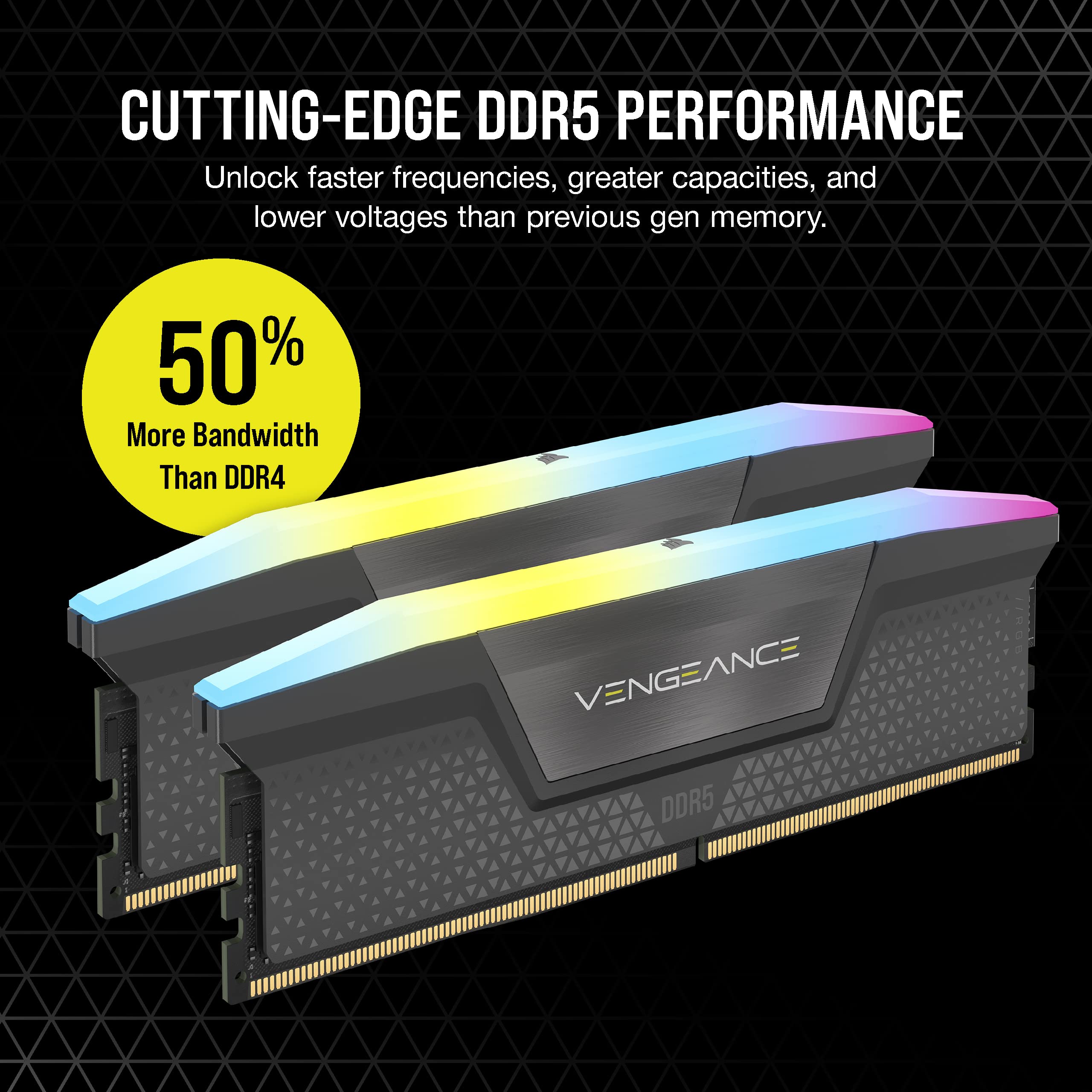 Foto 4 pulgar | Memoria RAM para Ordenador Corsair Vengeance RGB DDR5 de 32 GB (2 X 16 GB) - Venta Internacional