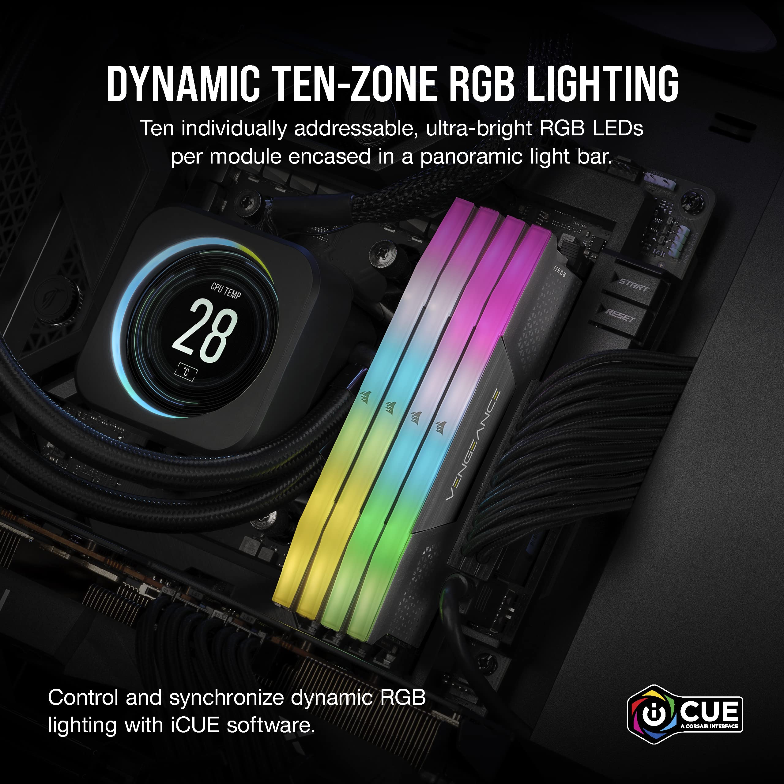 Foto 5 pulgar | Memoria RAM para Ordenador Corsair Vengeance RGB DDR5 de 32 GB (2 X 16 GB) - Venta Internacional