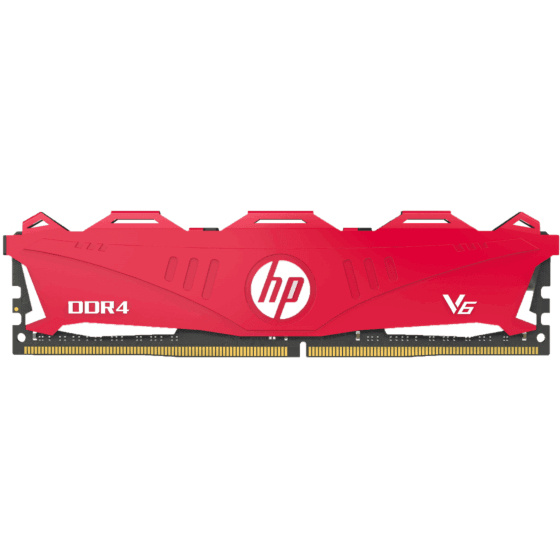 Memoria Ram Hp V6 Rojo Ddr4, 2666mhz, 16gb, Cl18