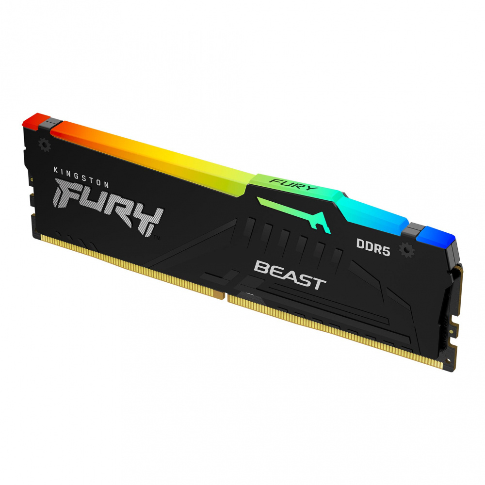 Foto 2 pulgar | Memoria Ram Kingston Fury Beast Rgb Ddr5, 5600mhz, 32gb, Non-ecc, Cl40, Xmp